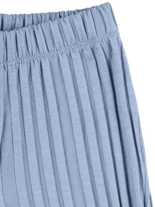 TANGERINE: Pantaloni gamba ampia a costine - Celeste - kids-girls_1 | Luisa Via Roma