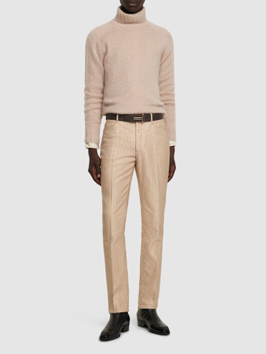 Tom Ford: Silk & cotton vintage straight pants - men_1 | Luisa Via Roma