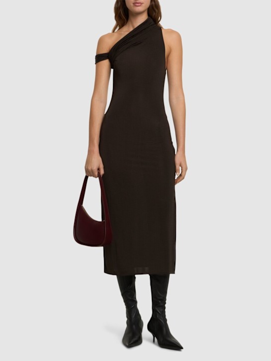 Twist crepe jersey midi dress - Thumbnail 2