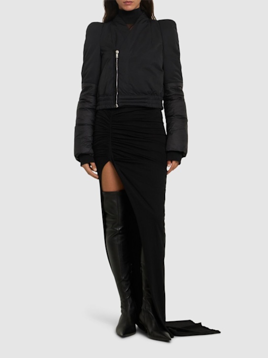Rick Owens DRKSHDW: Metro tech bomber jacket - women_1 | Luisa Via Roma