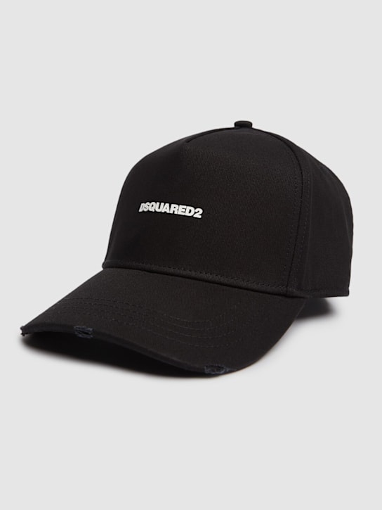Dsquared2: Cappello baseball Dsquared2 Mini Logo - Nero - women_2 | Luisa Via Roma