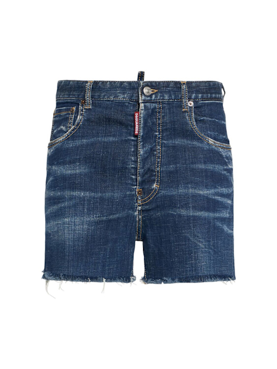 Dsquared2: 642 denim shorts - Navy - women_0 | Luisa Via Roma