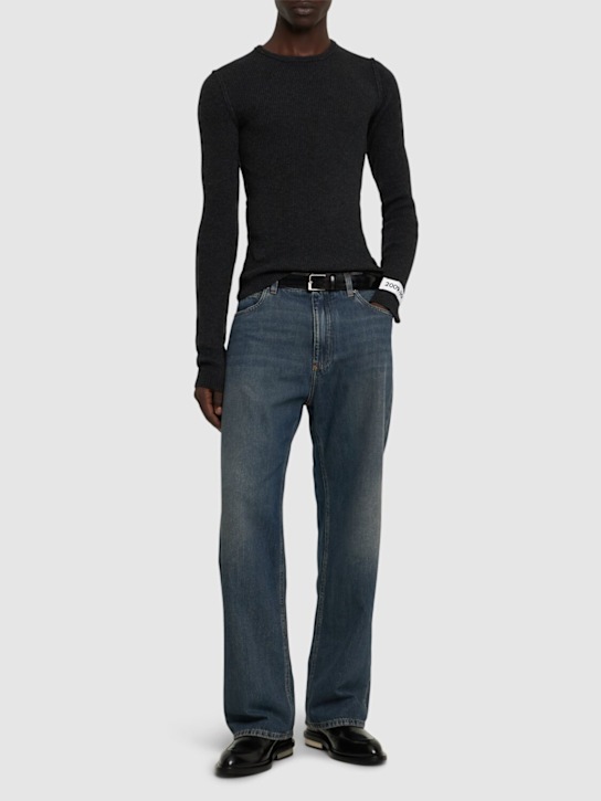 Dolce&Gabbana: Maglia in misto lana - men_1 | Luisa Via Roma