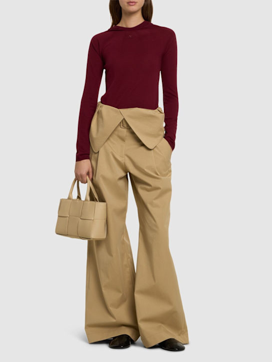 Courrèges: セカンドスキンフーデッドウールニットセーター - women_1 | Luisa Via Roma