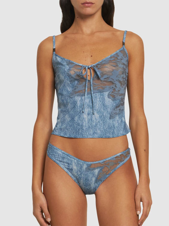 Diesel: Diesel x Fenty Sauvage cut out top - women_1 | Luisa Via Roma