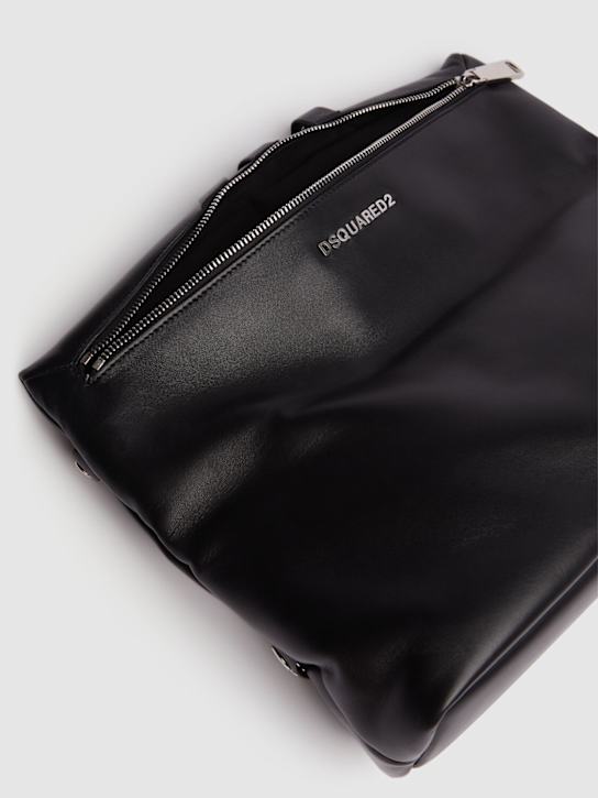 Dsquared2: Studded leather clutch - Black - women_5 | Luisa Via Roma
