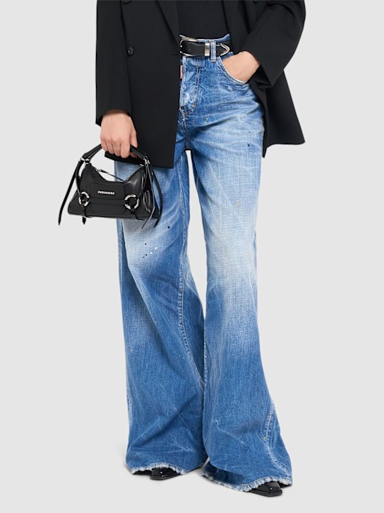 Dsquared2: Bondage leather shoulder bag - Black - women_2 | Luisa Via Roma