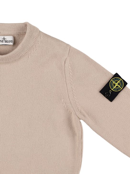 Stone Island Junior: コットンブレンドニットセーター - kids-boys_1 | Luisa Via Roma
