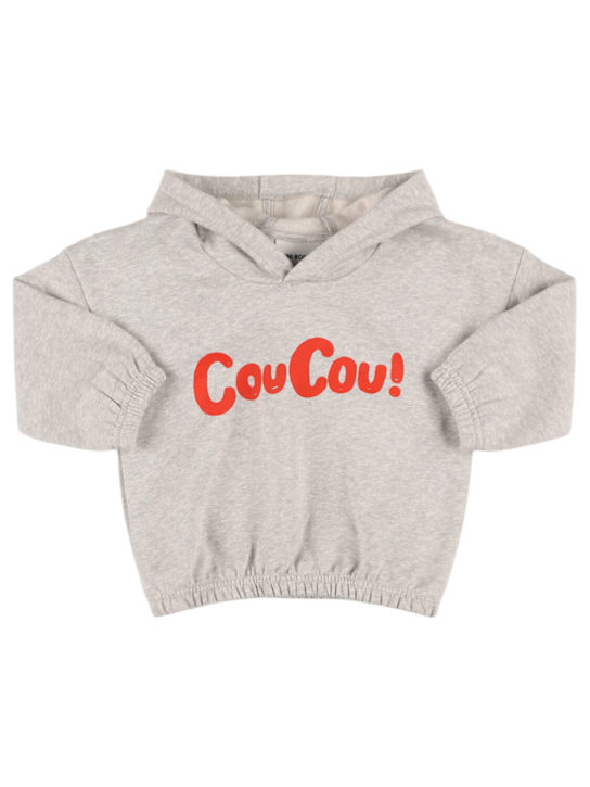Mini Rodini: Cou Cou printed organic cotton hoodie - kids-boys_0 | Luisa Via Roma