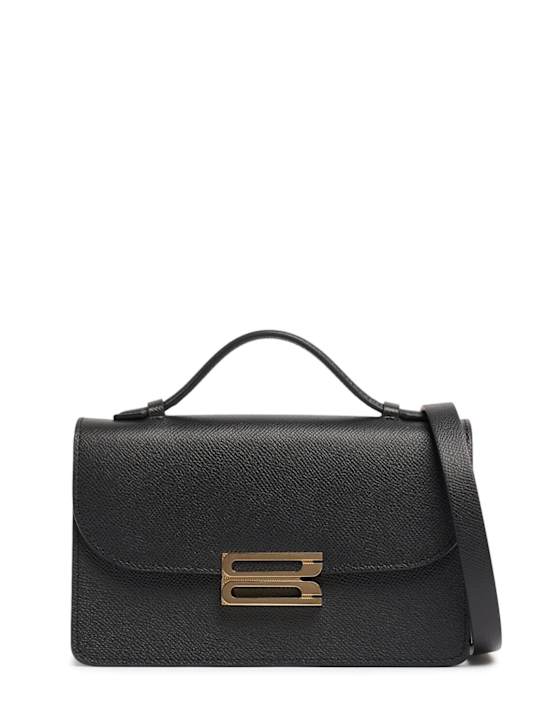 Victoria Beckham: Mini Bbuckle レザートップハンドルバッグ - women_0 | Luisa Via Roma