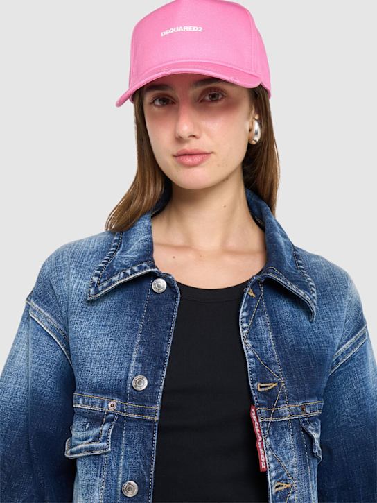 Dsquared2: Dsquared2 Mini Logo baseball cap - Pink - women_1 | Luisa Via Roma