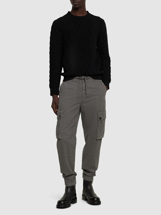 Dolce&Gabbana: Garment dyed cargo pants - men_1 | Luisa Via Roma