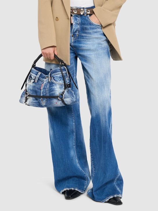 Dsquared2: Bondage denim shoulder bag - women_1 | Luisa Via Roma