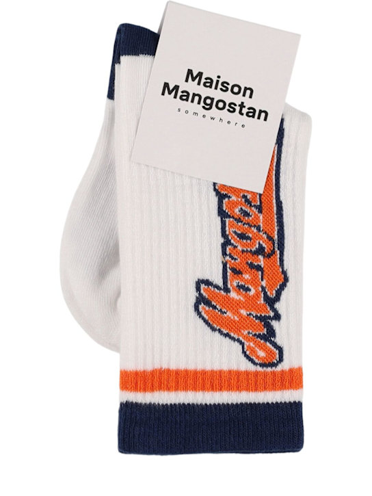 Maison Mangostan: コットンブレンドソックス - ホワイト - kids-boys_0 | Luisa Via Roma