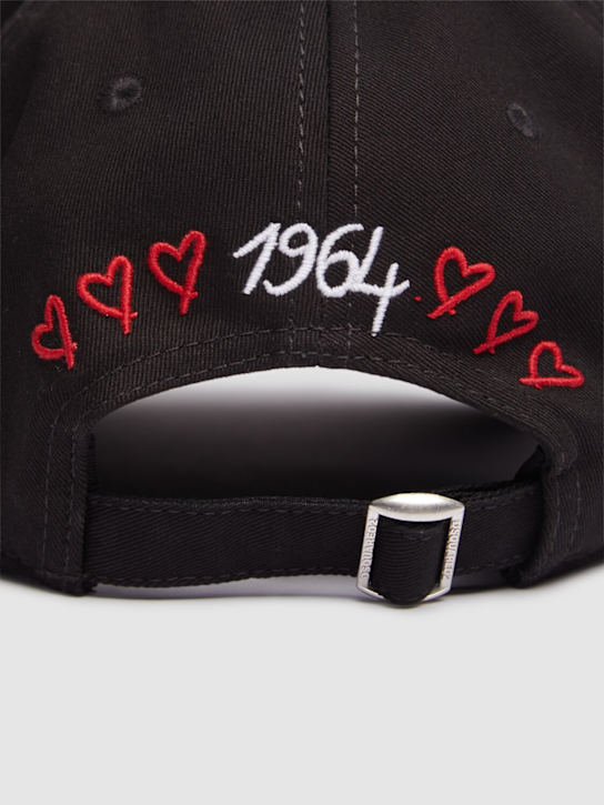 Dsquared2: Dsquared2 logo baseball cap - Black - women_3 | Luisa Via Roma