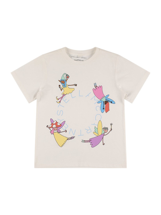 Stella McCartney Kids: コットンジャージーTシャツ - kids-girls_0 | Luisa Via Roma