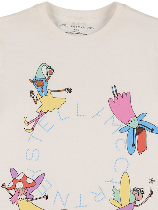 Stella McCartney Kids: コットンジャージーTシャツ - kids-girls_1 | Luisa Via Roma