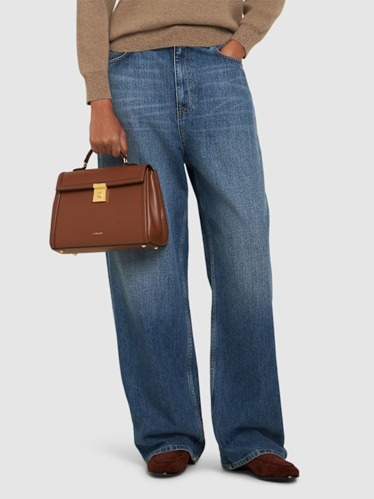 DeMellier: Midi Paris smooth leather top handle bag - women_1 | Luisa Via Roma