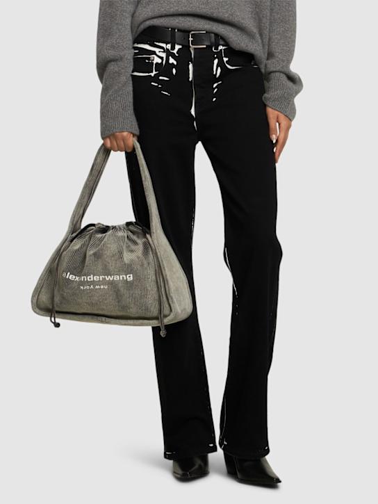 Alexander Wang: Large Ryan キャンバスショルダーバッグ - women_1 | Luisa Via Roma