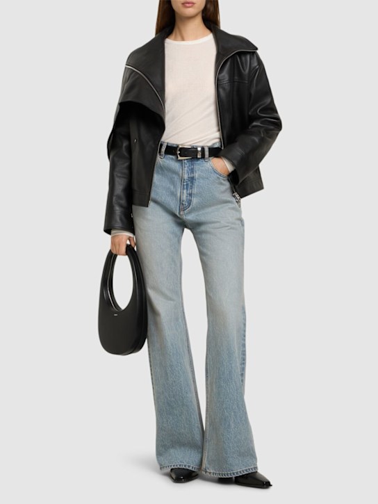 Leather motorcycle jacket - Thumbnail 2