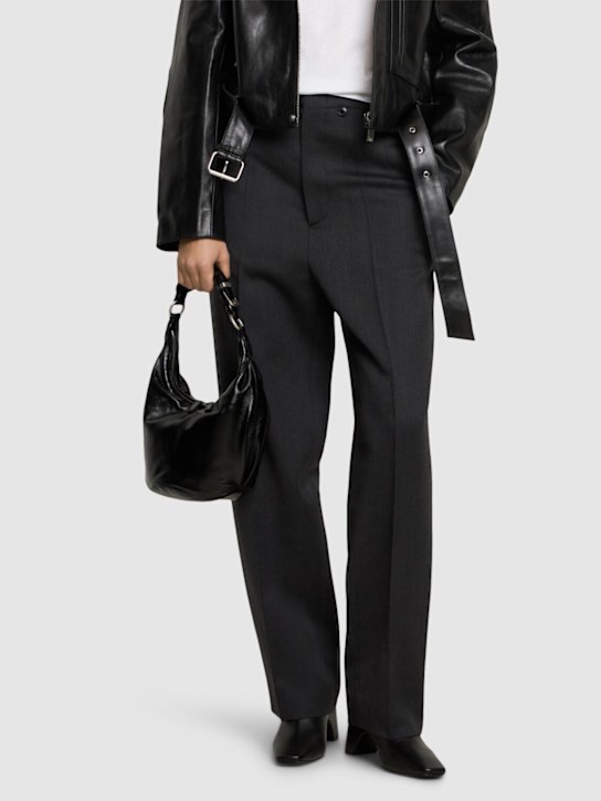 MARGESHERWOOD: Pumpkin leather shoulder bag - women_1 | Luisa Via Roma