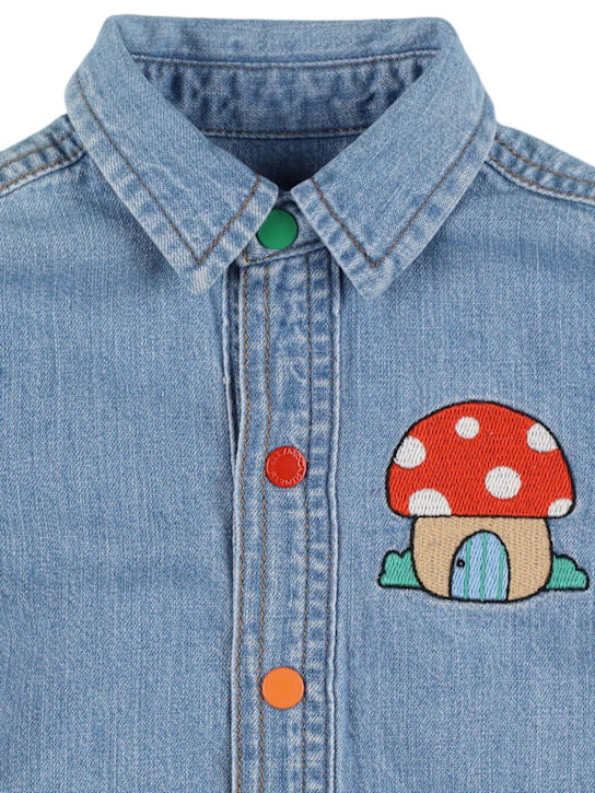 Stella McCartney Kids: コットンデニムシャツ - kids-boys_1 | Luisa Via Roma