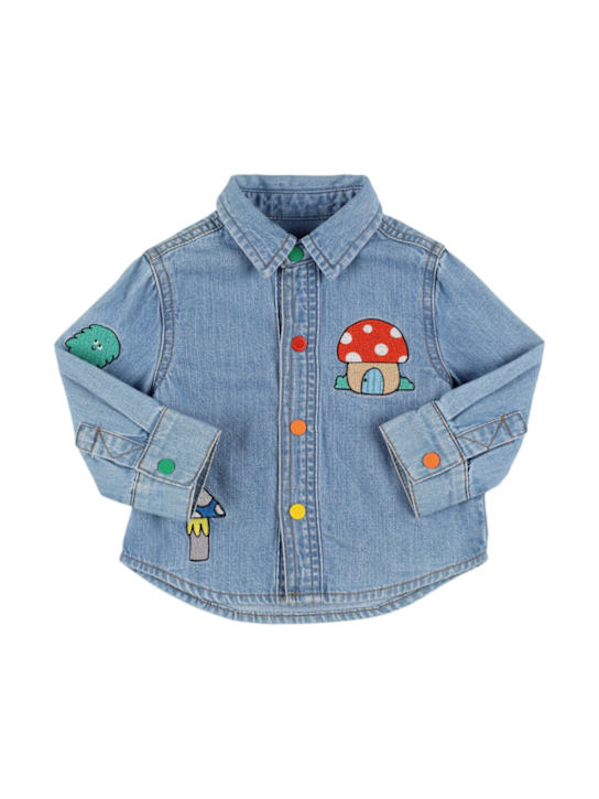 Stella McCartney Kids: コットンデニムシャツ - kids-boys_0 | Luisa Via Roma