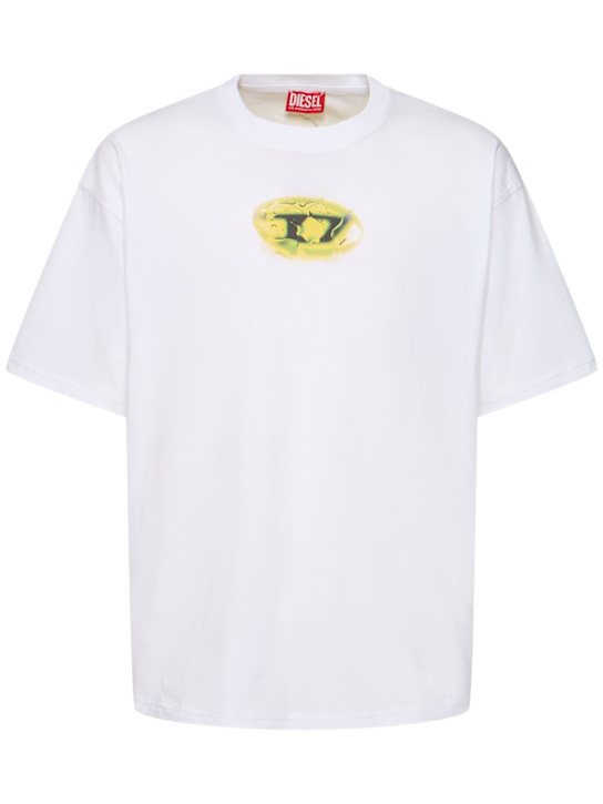 Diesel: Printed logo t-shirt - men_0 | Luisa Via Roma