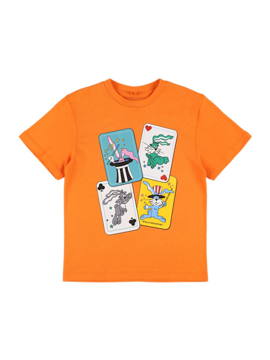 Stella McCartney Kids: コットンジャージーTシャツ - kids-boys_0 | Luisa Via Roma
