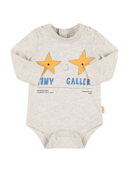Tiny Cottons: Printed organic cotton bodysuit - kids-boys_0 | Luisa Via Roma
