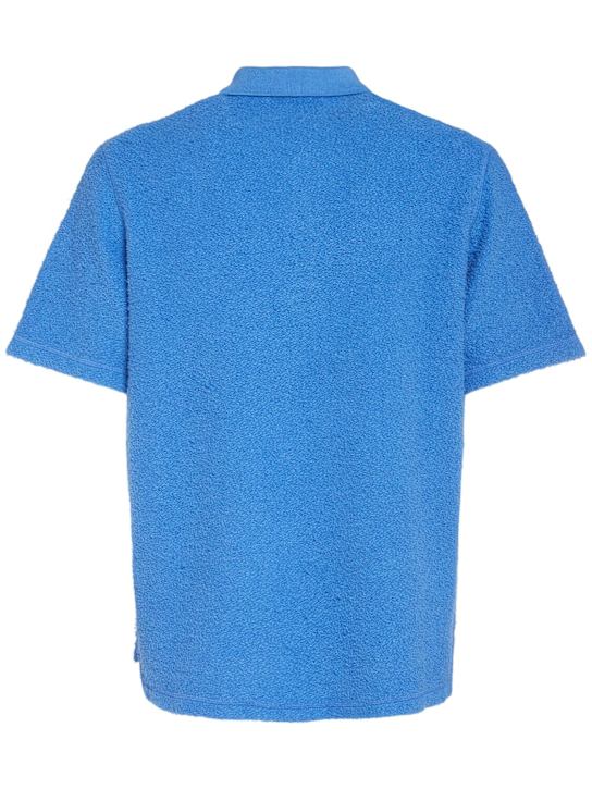 Dsquared2: Tennis fit polo - Cerulean Blue - men_3 | Luisa Via Roma