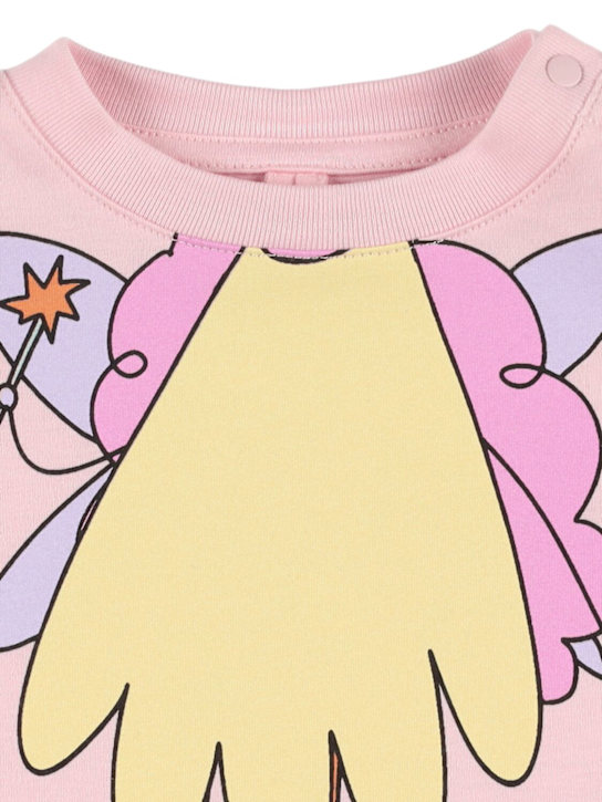 Stella McCartney Kids: コットンジャージーTシャツ - ピンク - kids-girls_1 | Luisa Via Roma