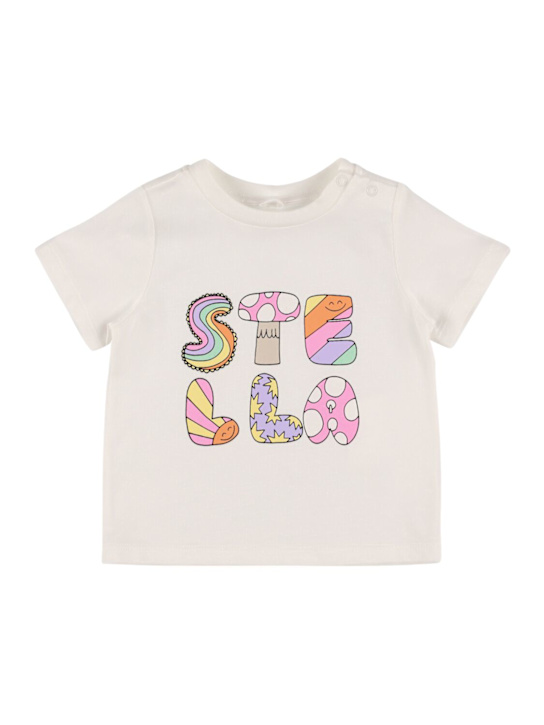 Stella McCartney Kids: コットンジャージーTシャツ - kids-girls_0 | Luisa Via Roma