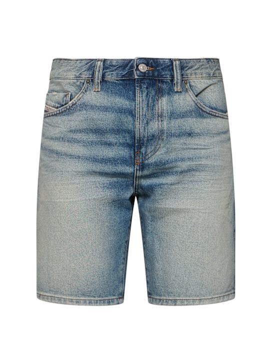 Diesel: D-Fin denim shorts - men_0 | Luisa Via Roma