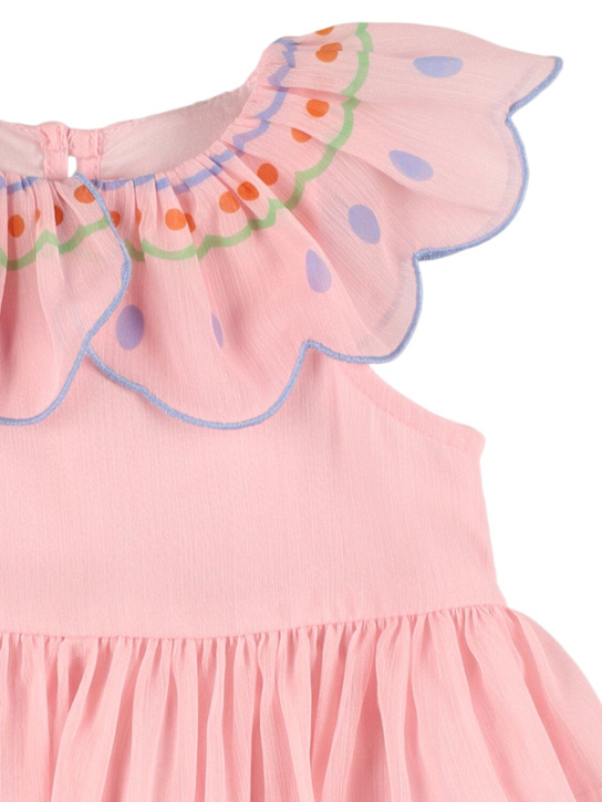 Stella McCartney Kids: ジョーゼットワンピース - ピンク - kids-girls_1 | Luisa Via Roma