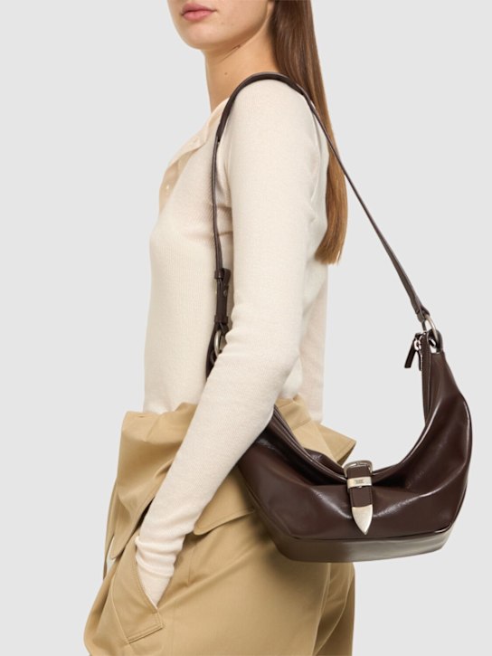 MARGESHERWOOD: Medium Belted leather hobo bag - women_1 | Luisa Via Roma