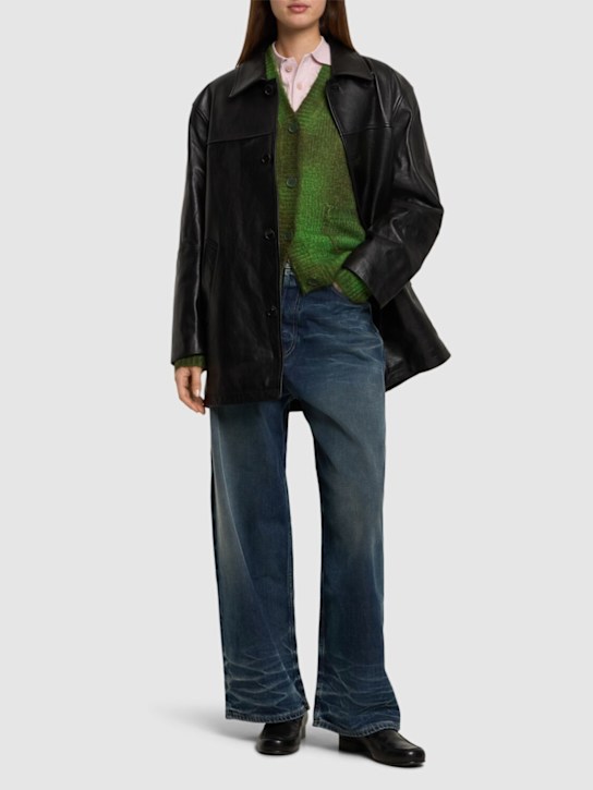 Acne Studios: Broadway mid rise baggy jeans - women_1 | Luisa Via Roma