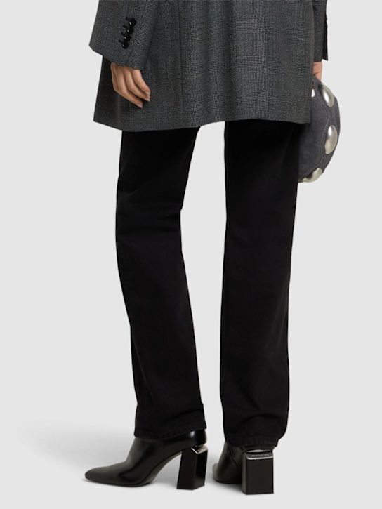 Alexander Wang: 85mm Toni leather ankle boots - Black - women_1 | Luisa Via Roma