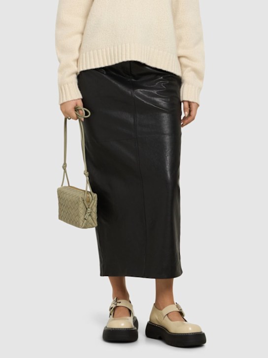 MSGM: 40mm Chunky Mary Jane leather flats - women_1 | Luisa Via Roma