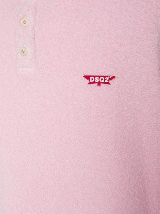 Dsquared2: Tennis fit polo - Pink - men_4 | Luisa Via Roma