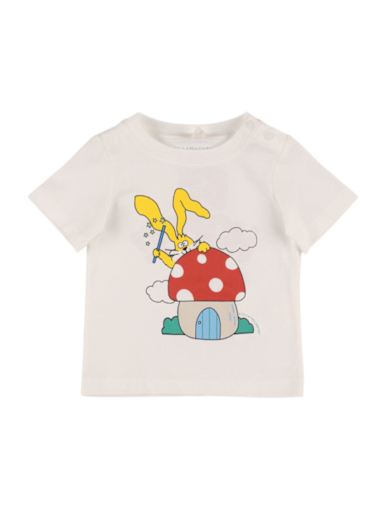 Stella McCartney Kids: コットンジャージーTシャツ - ホワイト - kids-boys_0 | Luisa Via Roma
