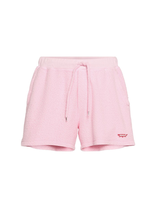 Dsquared2: Cotton sport shorts - Pink - men_0 | Luisa Via Roma