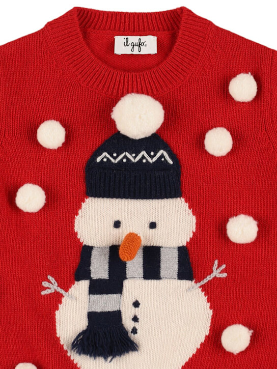 Il Gufo: Maglia in lana jacquard - kids-girls_1 | Luisa Via Roma