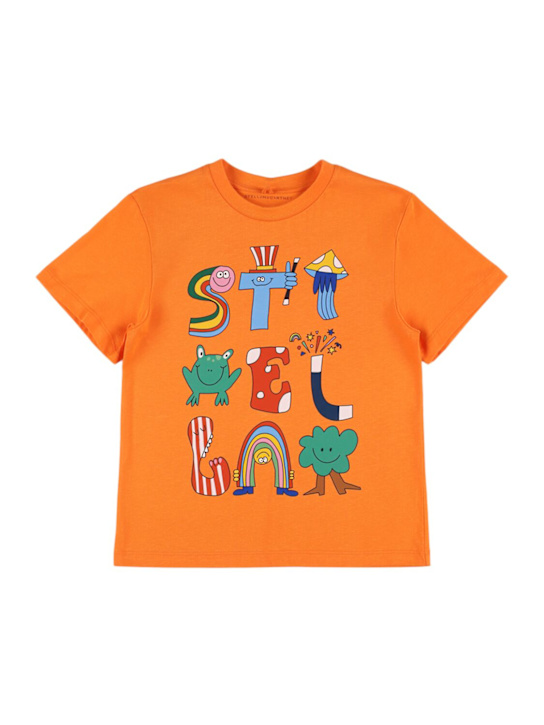 Stella McCartney Kids: コットンジャージーTシャツ - kids-boys_0 | Luisa Via Roma