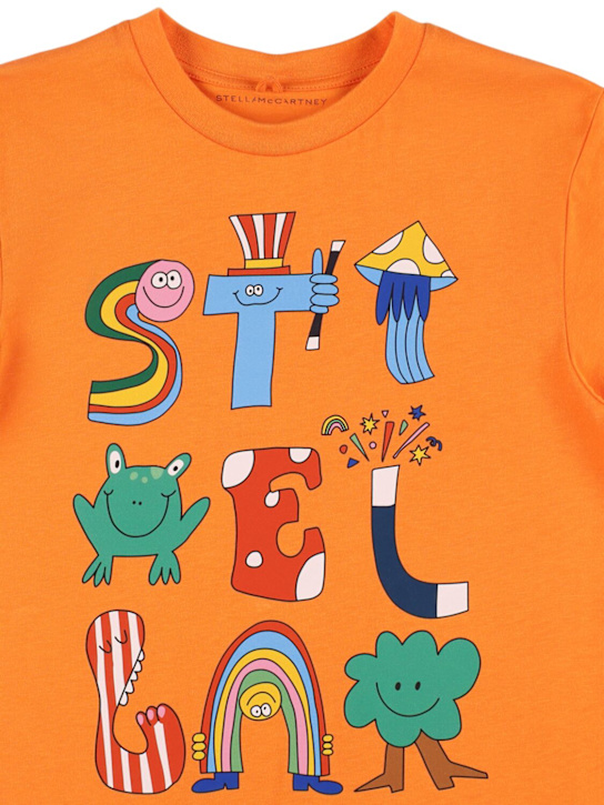 Stella McCartney Kids: コットンジャージーTシャツ - kids-boys_1 | Luisa Via Roma