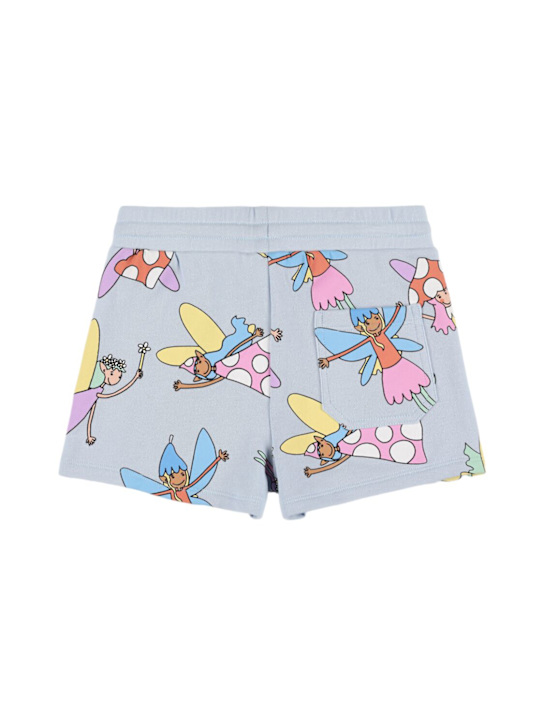 Stella McCartney Kids: コットンジャージーショートパンツ - ライトブルー - kids-girls_1 | Luisa Via Roma