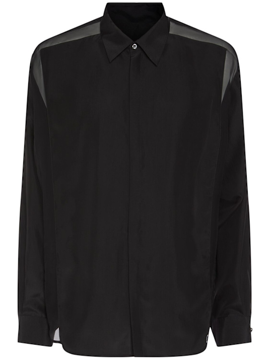 Dsquared2: See-through rugby shirt - men_0 | Luisa Via Roma