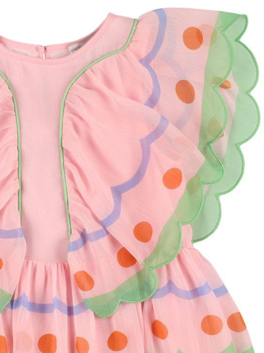 Stella McCartney Kids: ジョーゼットワンピース - ピンク - kids-girls_1 | Luisa Via Roma