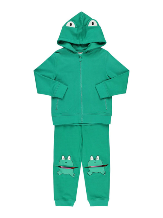Stella McCartney Kids: コットンスウェットシャツ＆パンツ - kids-boys_0 | Luisa Via Roma