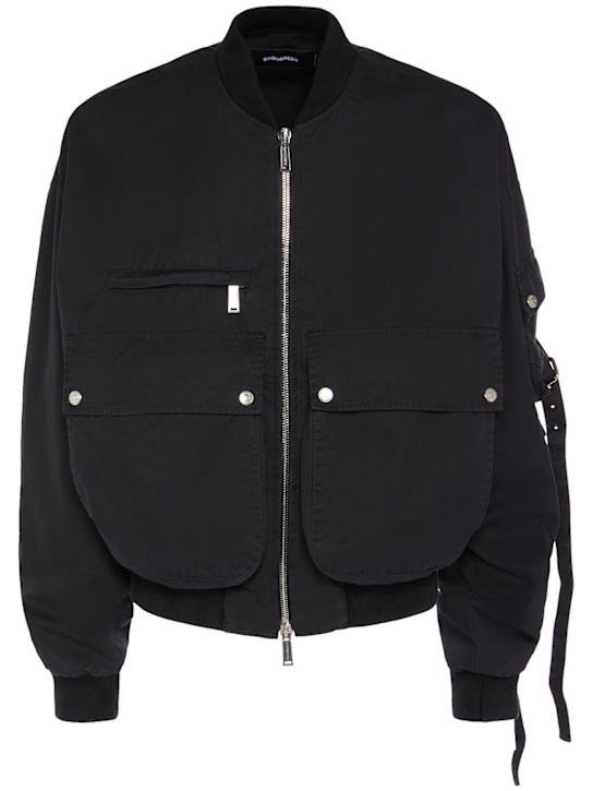 Dsquared2: Utility-Bomberjacke - Schwarz - men_0 | Luisa Via Roma